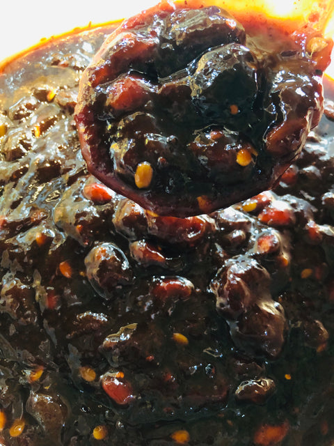 imli aloo bukhara chutney املی آلو بخارا چٹنی